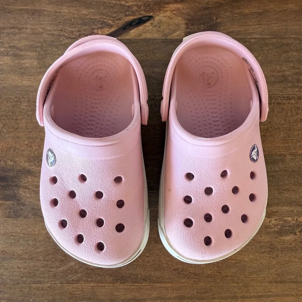 Crocs Crocband Pink Clogs Toddler Girls Size C6 C7